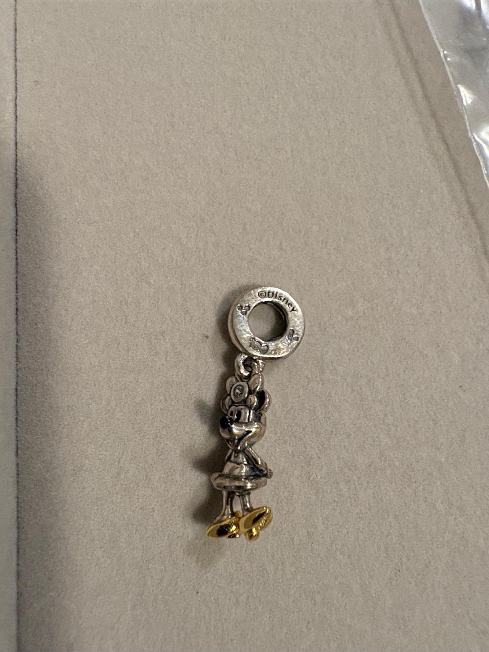Pandora Disney Silver and Gold Minnie Mouse Dangle Charm